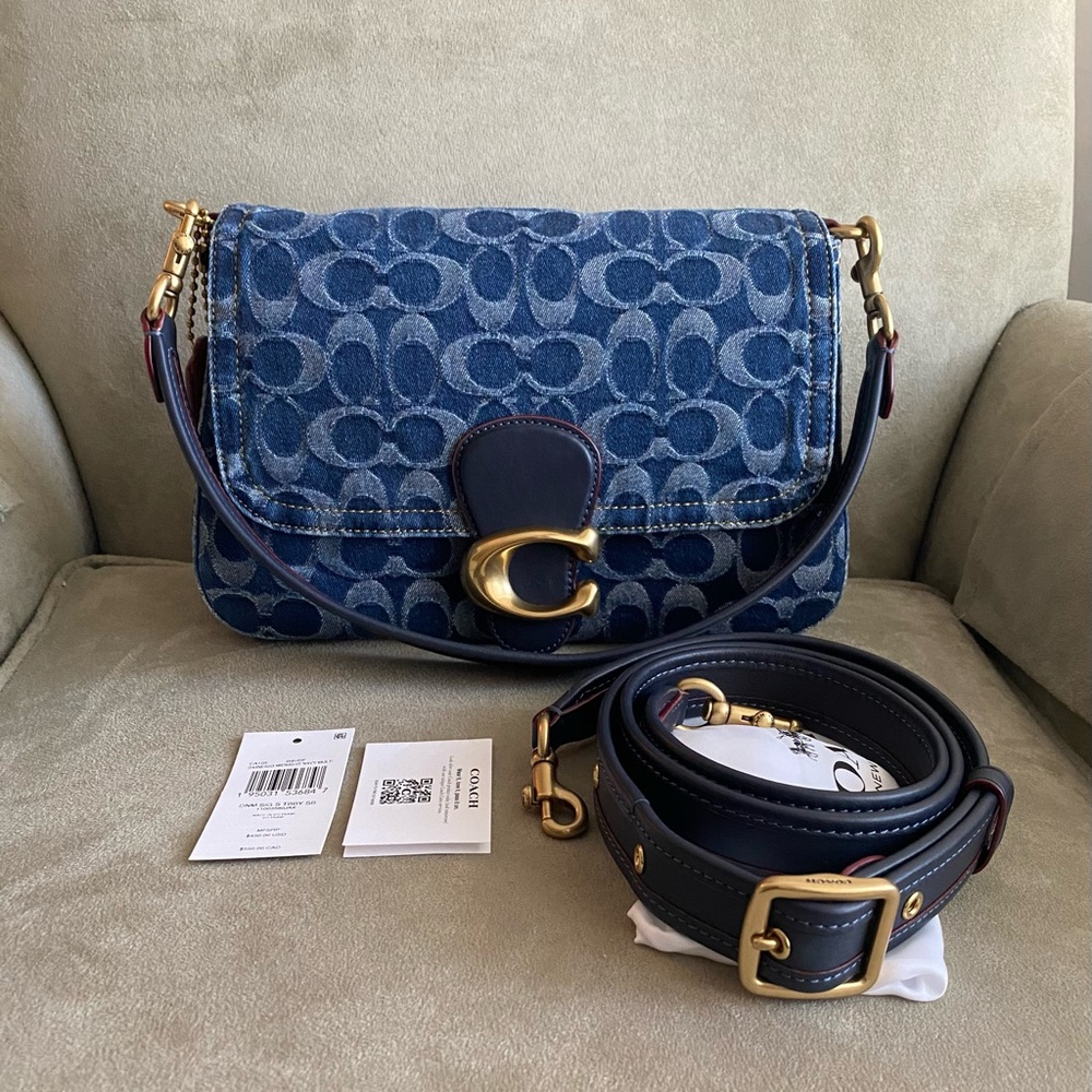 Coach Soft Tabby Shoulder Bag in Signature Denim Style CA105